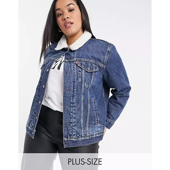 LEVI'S WOMEN'S BOYFRIEND TRUCKER DENIM JACKET - Picture 3 of 10